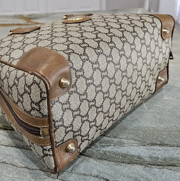 Vintage Gucci Plus GG Supreme Satchel Top Handle Bag 1980s - Picture 14 of 17